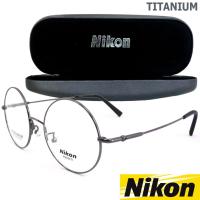 ราคา Nikon แว่นตา รุ่น 9151 สีเทา ทรงสปอร์ต วัสดุ Titanium ขาสปริง กรอบเต็ม เบาสวมไส่สบาย (913784081)