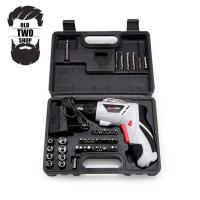 ราคา oldtwoshop สว่านไฟฟ้า ไร้สาย 4.8V 45 in 1 ชาร์แบตในตัว แบตเตอรี่ลิเธียม ชุดสว่านไฟฟ้า เครื่องขันน๊อตไฟฟ้า สว่านไขควง (5731301451)