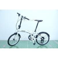 ราคา จักรยานพับได้ญี่ปุ่น - ล้อ 20 นิ้ว - มีเกียร์ - อลูมิเนียม - Ferrari - สีขาว [จักรยานมือสอง] (24915942838)