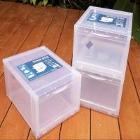 ราคา Shoe box กล่องรองเท้า 1 ชุด มี 3 กล่องสีขาว กล่องรองเท้า พลาสติกแข็ง เปิดฝาหน้า ซ้อนได้ ใส่รองเท้าหุ้มส้นกล่องใส่รองเท้า (11405958728)