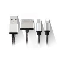 ราคา สายชาร์จ 3 in 1 Earldom iPhone 4/4S 6/6S/ Micro USB (115550069)