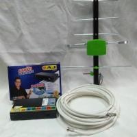 ราคา เอเจ AJ กล่องทีวีดิจิตอล พร้อมเสาสามารถ 5E แถมสาย RG6 ชีลด์ 168 เส้น 10 เมตร (1948073812)