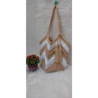 ราคา กระเป๋าถักhandmadeงานฝีมืองานทำมือ (25813249225)