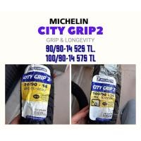 ราคา **ผ่อนได้**Michelin รุ่น City Grip2 ชุดยางมอเตอร์ไซด์ (หน้า+หลัง) ขนาด 90/90-14 TL +100/90-14 TL (รวม 2 เส้น) (11604427432)