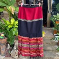 ราคา กระโปรงผ้าไทยผ้าไหมยาวมือสอง (22940555254)