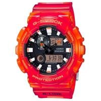 ราคา Casio G-Shock นาฬิกาข้อมือผู้ชาย สายเรซิ่น รุ่น GAX-100MSA-4A - สีส้มใส (283186882)