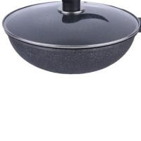 ราคา ✷กระทะ กระทะเคลือบหินอ่อน 32 cm พร้อมฝาแก้ว กระทะเคลือบ ไม่ติดกระทะ สามารถใช้กับเตาแม่เหล็กไฟฟ้า (15920494380)
