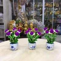 ราคา ดอกบานไม่รู้โรย งานประดิษฐ์จากดินปั้น ขนาดจิ๋ว ราคาต่อ 1 ชิ้น (6312526585)