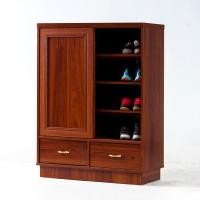 ราคา ตู้รองเท้า ตู้เก็บรองเท้า บานเลื่อน 2 ลิ้นชัก กว้าง 79 ซม. รุ่น G356 (7132870372)