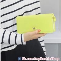 ราคา กระเป๋าสตางค์สีเขียวมะนาว (Merci Floding Wallet) (4739486)