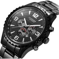 ราคา Curren นาฬิกาข้อมือสุภาพบุรุษ สีดำ สายสแตนเลส รุ่น C8056 (23682415721)