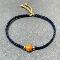 ราคา สร้อยข้อมือหยกแท้ หยกพม่า หยกน้ำผึ้ง หยกสีเหลืองอมส้ม สร้อยข้อมือถัก (23964302645)