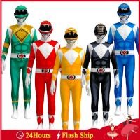ราคา Children Power Samurai Sentai Shinkenger Rangers Lycra Kids Ranger Costumes Cosplay Superhero Samurai Rangers Zentai Suit (11016910430)