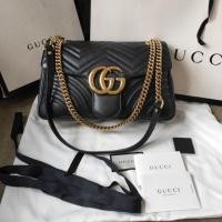 ราคา New Gucci marmont size26 สีดำของแท้100% (1923201670)