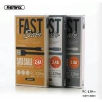 ราคา ❀۞REMAX สายชาร์จ RC-129m/RC-129i สำหรับ Android/iPhone USB (1M,แบน) (10113613554)