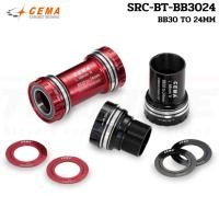 ราคา กะโหลกเซรามิกแบบเกลียวกลาง CEMA PF3024 CERAMIC INTERLOCK BOTTOM BRACKET (11617605763)