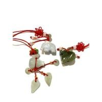 ราคา พวงกุญแจหยกแท้ 100% พวงกุญแจมงคล น้ำเต้า ช้าง ปี่เซี๊ยะ (8981002299)