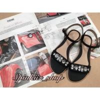 ราคา รองเท้ารัดส้นประดับเพชร (58869019)