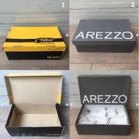 ราคา กล่อง กล่องใส่รองเท้า แบรนด์ Walker และ AREZZO ของแท้ ซื้อมาจาก central , Footwork ตัวกล่องเป็นสีดำ กล่องรองเท้า สภาพสวย (12327695816)