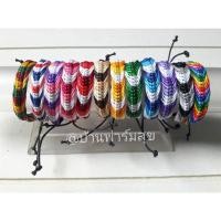 ราคา เชือกเทียนถัก สร้อยข้อมือ กำไลข้อมือ handmade เชือกคอตตอน งานฝีมือ ของฝาก ของที่ระลึก กำไรข้อมือปรับขนาดได้ (14958167416)
