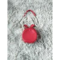 ราคา กระเป๋าสะพายหนังสีแดง ทรงกลม สายโซ่ มีหูหิ้ว ขนาดเล็ก 6.5×6.5" (22945995057)