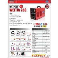 ราคา WELPRO TIG 250 เครื่องเชื่อมอาร์กอน 2ระบบ MMA/TIG INVERTER (2314030515)