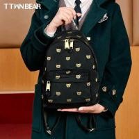 ราคา ✨พร้อมส่ง✨กระเป๋าเป้ดำหมีปัก✨TTWN BEARน้ำหนักเบามากกก (15981454588)