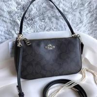 ราคา Coach F58321 ลายซีสีน้ำตาลเข้ม (635319338)