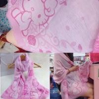 ราคา ผ้าพันคอ ผ้าคลุมไหล่คิตตี้ราคาผืนละ110฿ (10761383305)
