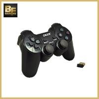 ราคา OKER W76 Gaming Joy Controller Wireless (จอยเกมมิ่งไร้สาย) (สำหรับ PC/PS3) - สีดำ (1604059224)
