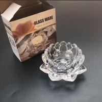 ราคา เชิงเทียนดอกบัวแก้วคริสตัล สวยงาม เนื้อดี (ราคาต่อ1ชิ้น) (22266663008)