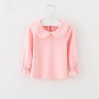 ราคา เสื้อเด็ก 6 -12 เดือน เสื้อคอบัว เด็ก แขนยาว สีชมพู แขนระบาย เสื้อแขนยาว เด็ก shopee (837182500)