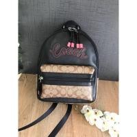 ราคา Coach แท้ ✔️ พร้อมส่ง กระเป๋าเป้รุ่นใหม่ | Coach Vale Backpack with Signature Canvas Detail (2835625402)