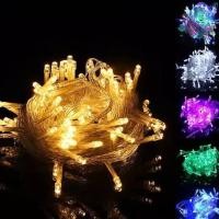 ราคา ไฟตกแต่ง led ไฟหยดน้ำ ไฟกระพริบ ไฟ LED 100 ดวง กระพริบ 3.5w ไฟปีใหม่ Warm White ไฟคริสมาสต์ (10038274155)