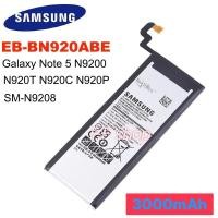 ราคา แบตเตอรี่ แท้ Samsung Galaxy Note 5 N9200 N920t N920c Note5 SM-N9208 N9208 3000mAh EB-BN920ABE ประกัน 3 เดือน (21103147785)
