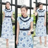 ราคา เดรสยาว ลายหอย พร้อมส่ง (1381276801)