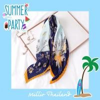ราคา ผ้าพันคออัดพลีท By Millie Thailand (6619665636)