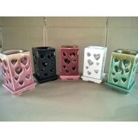 ราคา เตาอโรมา/เตาน้ำมันหอมระเหยไฟฟ้าสี่เหลี่ยมเจาะหัวใจเกรดB คละสี ยกชุด5ใบ (1980125244)