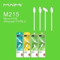 ราคา สายชาร์จเร็ว2A ยี่ห้อMaimi M215 สำหรับi5/i4/ micro/ type-c (4858206687)