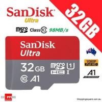 ราคา SanDisk Ultra 32GB 98mb/s Micro SD SDHC UHS-I Class 10 Memory Card (5112910037)