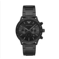 ราคา Emporio Armani AR11243 -43mm Men's Chronograph Black Leather Watch AR11241 AR11242 (27802140873)