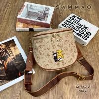 ราคา กระเป๋าลายน้องแมว รุ่นใหม่ล่าสุด SAMMAO แบรนด์แท้ น้องแมวซำมาโอ งานปัก หนัง PU คุณภาพดี (19490198986)