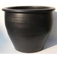 ราคา กระถางดินเผาปากแบนสีดำล้วน ขนาด 12 x 9 นิ้ว (3335812663)