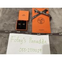 ราคา (used like new) Hermes Pop H earring (black/GHW) *full set+copy rec (18627441430)