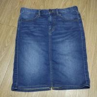 ราคา DA19 กระโปรงยีนส์ยืดผ่าหลัง gu (24865351577)