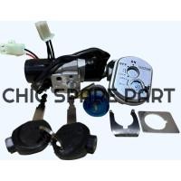 ราคา (WAVE100S/UBOX)สวิทช์กุญแจชุดใหญ่ นิรภัย กุญแจล็อคเบาะHONDA-WAVE100S เวฟ100S UBOX ยูบ๊อก เบ้ากุญแจเวฟ100/KTL-750 (25576959165)