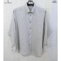 ราคา ANDRE VALENTINO แท้ อก46 เสื้อเชิ๊ตแขนยาวลายตารางสปอต (25853139297)