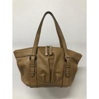 ราคา กระเป๋ามือสอง ของแท้ Renoma Paris Made in Korea หนังแท้ สีน้ำตาลอ่อน ขนาด 7 นิ้ว พร้อมส่ง (16356893527)