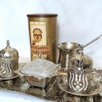 ราคา Turkish coffee กาแฟตุรกีพร้อมหม้อต้มและถ้วยกาแฟเกรดพรีเมียมจากตุรกี (5208612629)