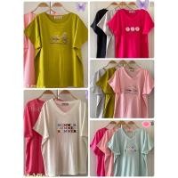 ราคา เสื้อยืดคอวี งานปัก (19552362374)